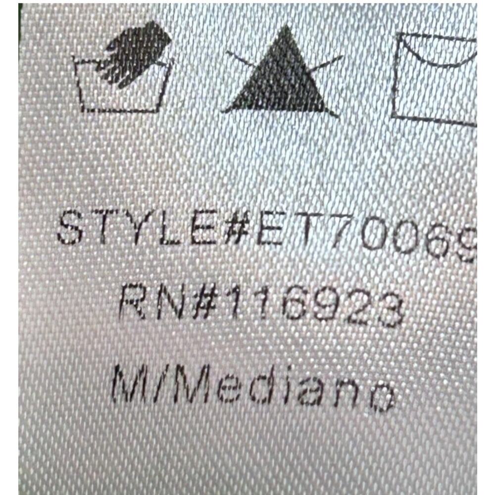 Easel Color Block Cotton Button Front Oversized M… - image 7